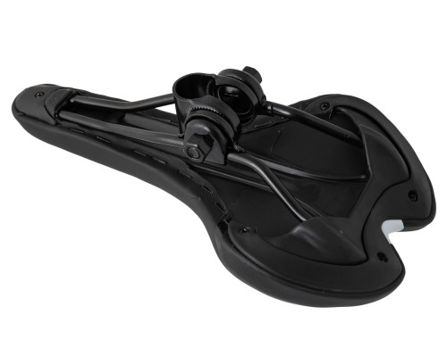 Сідло MTB Cross Selle Jet довжина-275мм, ширина-155мм + шлея, чорно-біле