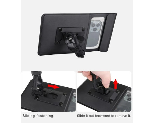Чохол для телефона на кермо Rhinowalk Bike Phone 7 SK300, чорний Чохол для телефона на кермо Rhinowalk Bike Phone 7 SK300, чорний