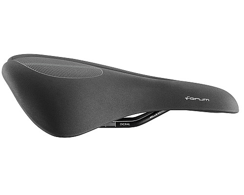 Чоловіче сідло Selle Royal FORUM MODERATE A133HR GEL 60 градусів, 270х180 мм довжина х ширина, чорне з отвором