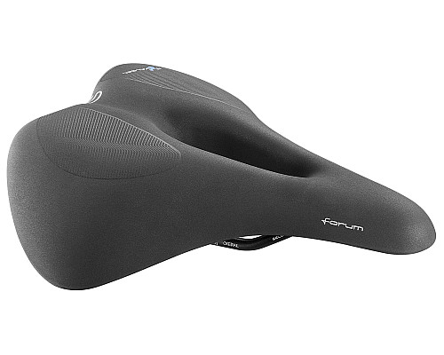 Чоловіче сідло Selle Royal FORUM MODERATE A133HR GEL 60 градусів, 270х180 мм довжина х ширина, чорне з отвором