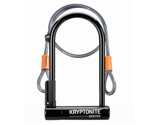 Велозамок KRYPTONITE KEEPER 12 STANDARD U-LOCK  + Мотузка 10,2 См X 20,3 См