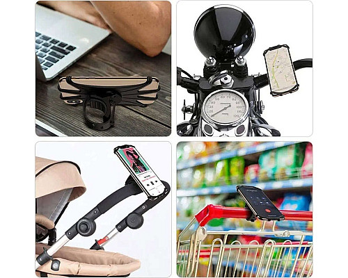 Велосипедний тримач Spider TPU Bike Phone Holder Silicone для велосипедного моторолера, квадроцикла