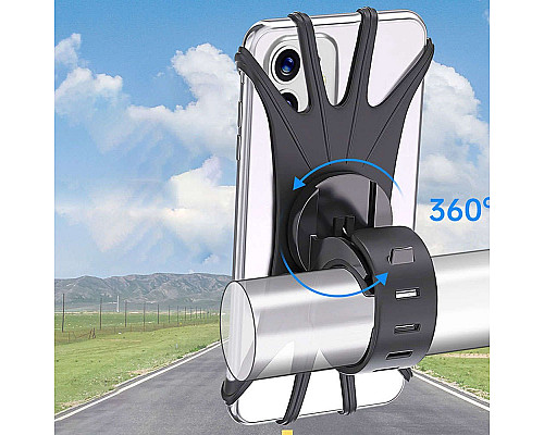 Велосипедний тримач Spider TPU Bike Phone Holder Silicone для велосипедного моторолера, квадроцикла