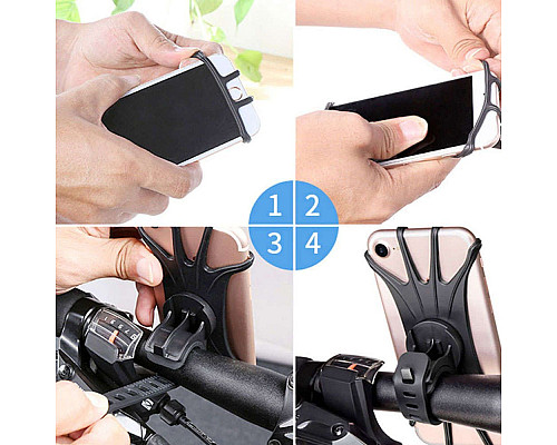 Велосипедний тримач Spider TPU Bike Phone Holder Silicone для велосипедного моторолера, квадроцикла