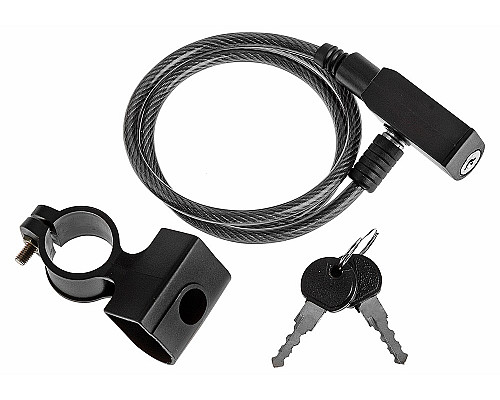 Спіральний велосипедний замок KELLYS Bill K-825S 80см чорний