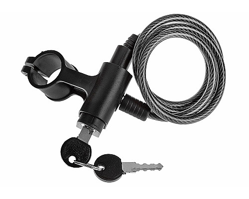 Спіральний велосипедний замок KELLYS Bill K-825S 80см чорний