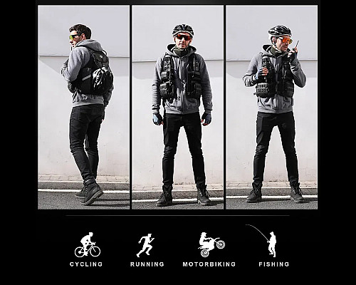 Жилет Rhinowalk Cycling-Moto L M101B, чорний Жилет Rhinowalk Cycling-Moto L M101B, чорний