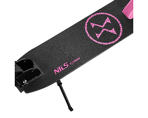 Самокат складний Nils Extreme HM1302, чорно-рожевий