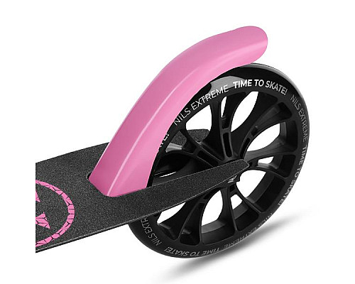 Самокат складний Nils Extreme HM1302, чорно-рожевий