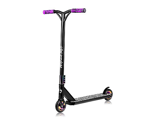 Дитячий самокат Lionelo WHIZZ - чорно-фіолетовий