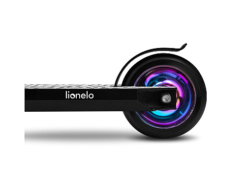 Дитячий самокат Lionelo WHIZZ - чорно-фіолетовий