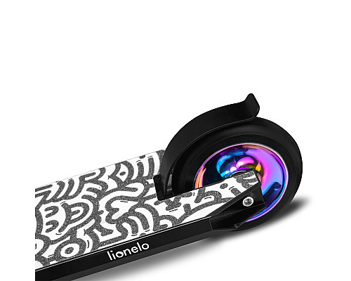 Дитячий самокат Lionelo WHIZZ - чорно-фіолетовий