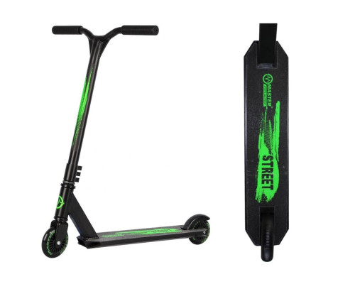 Самокат  MASTER Stunt Street Green