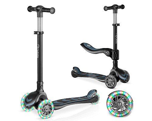 Самокат дитячий триколісний Nukido Filippo чорний