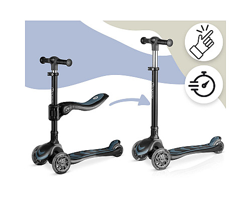 Самокат дитячий триколісний Nukido Filippo чорний