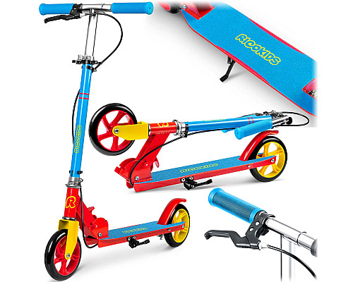 Дитячий самокат Ricokids Kodi блакитно-червоний