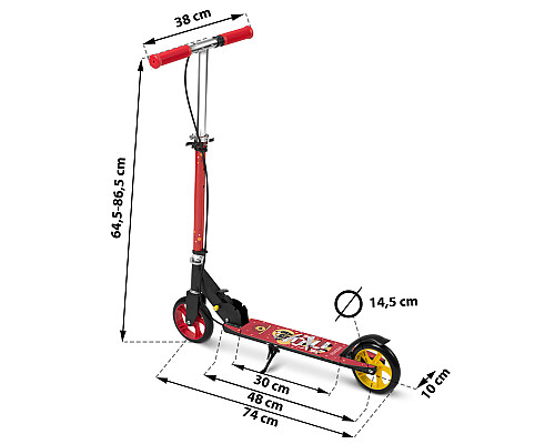 Самокат дитячий Ricokids Kodi червоний