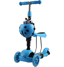 Самокат дитячий триколісний Enero Сонечко синій