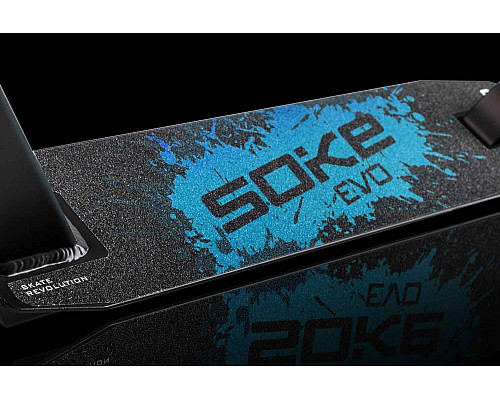 Самокат трюковий SOKE EVO чорно-синій