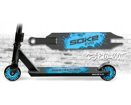 Самокат трюковий SOKE EVO чорно-синій