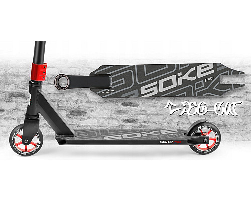 Самокат трюковий SOKE PRO червоний