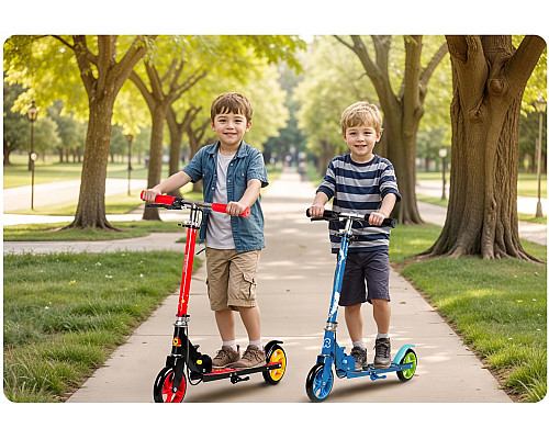 Дитячий самокат Ricokids Kodi Cosmos синій