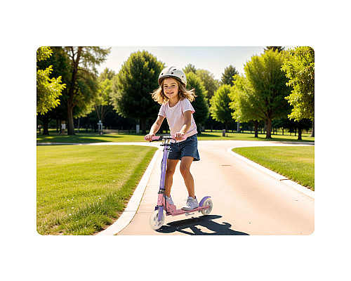 Дитячий самокат Ricokids Kodi Princess рожевий
