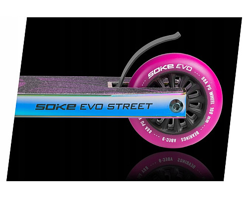 Самокат трюковий SOKE EVO чорно-фіолетовий