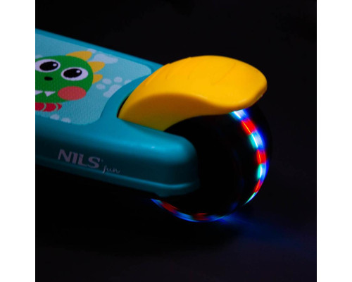 Самокат NILS FUN HLB16 динозавр