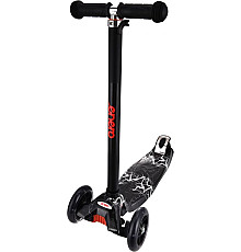 Самокат дитячий триколісний Enero Maxi Thunderstorm чорний