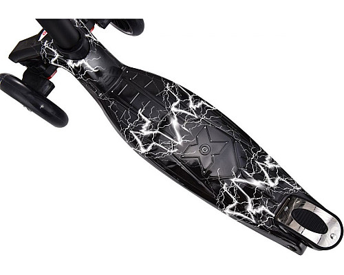 Самокат дитячий триколісний Enero Maxi Thunderstorm чорний