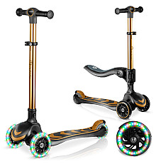 Самокат дитячий триколісний Nukido Filippo золотистий