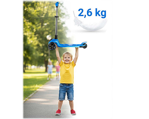 Самокат дитячий триколісний Ricokids Jelly синій