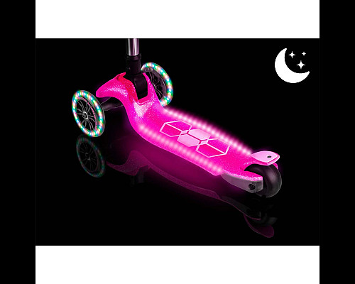 Самокат дитячий триколісний Ricokids Jelly рожевий