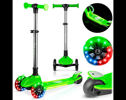 Самокат дитячий триколісний Ricokids Jelly зелений