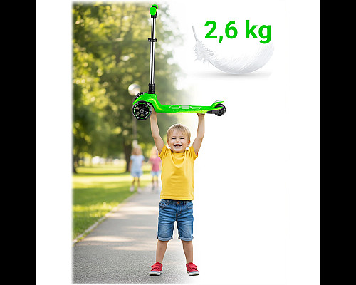 Самокат дитячий триколісний Ricokids Jelly зелений