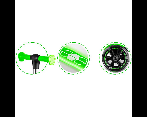 Самокат дитячий триколісний Ricokids Jelly зелений