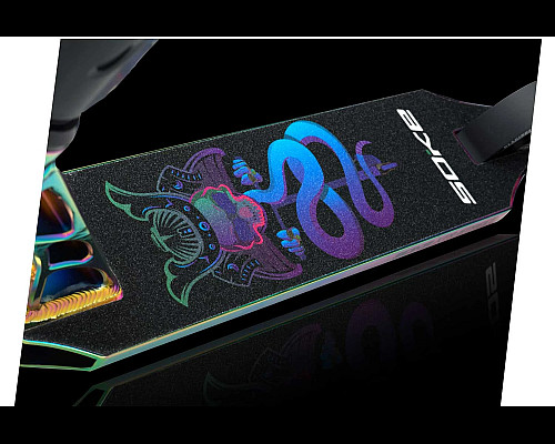Самокат трюковий SOKE XTR Street Rainbow чорний
