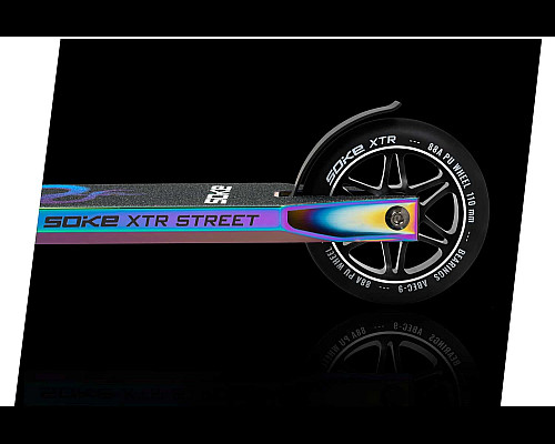 Самокат трюковий SOKE XTR Street Rainbow чорний