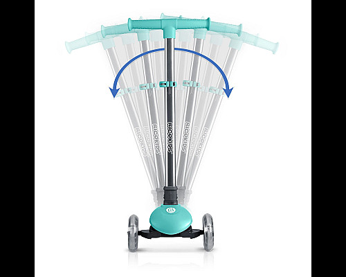 Самокат дитячий триколісний Ricokids Glow бірюзовий