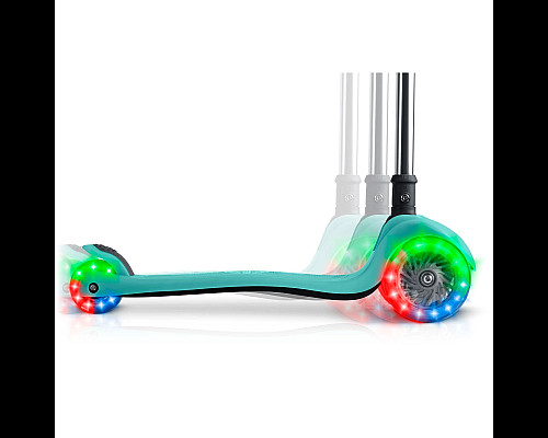 Самокат дитячий триколісний Ricokids Glow бірюзовий