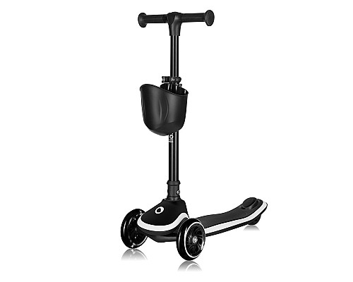 Самокат дитячий триколісний Lionelo MEY BLACK ONYX чорний