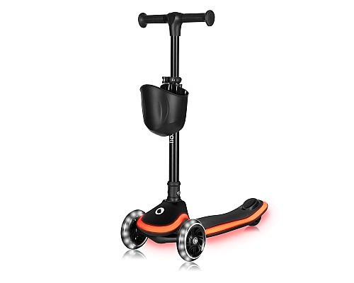 Самокат дитячий триколісний Lionelo MEY BLACK ONYX чорний