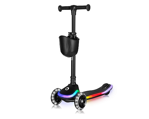 Самокат дитячий триколісний Lionelo MEY BLACK ONYX чорний