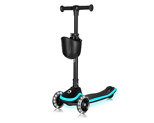 Самокат дитячий триколісний Lionelo MEY BLACK ONYX чорний