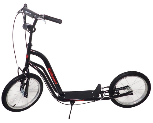 Дитячий самокат KUBISPORT 90 кг, чорний
