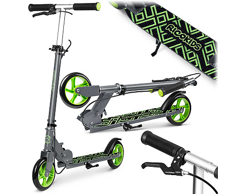 Самокат дитячий Ricokids Kodi сіро-зелений