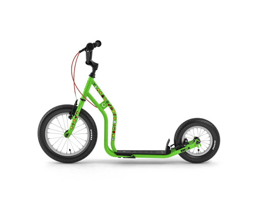 Самокат Yedoo Wzoom Emoji 16/12' - зелений