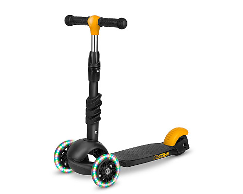 Самокат дитячий триколісний Ricokids Cubi чорно-помаранчевий