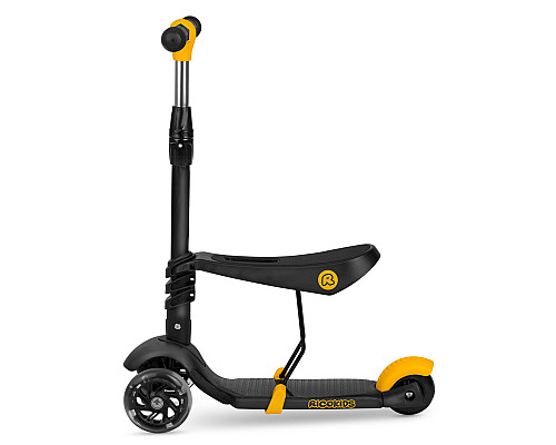 Самокат дитячий триколісний Ricokids Cubi чорно-помаранчевий